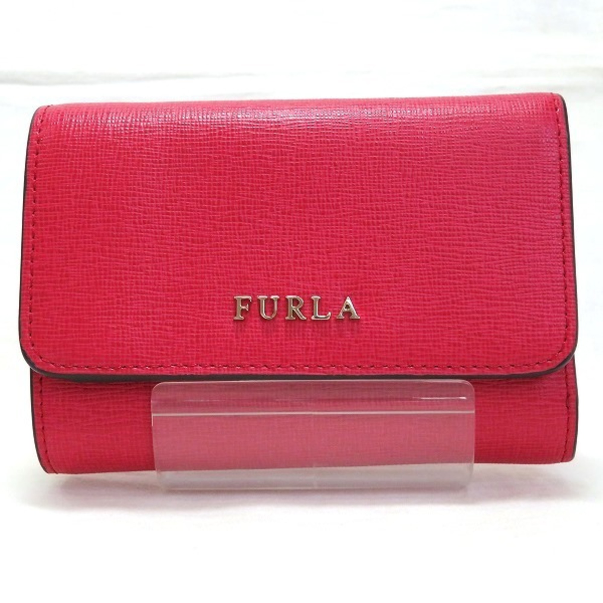 Furla Red Leather Wallet Bi-Fold Ladies